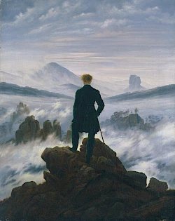 Caspar David Friedrich: The Wanderer Above the Sea of Fog (around 1817)