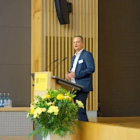 Oliver Paasch, Präsident der AGEG (bei seiner Rücktrittsrede) (c) EEL