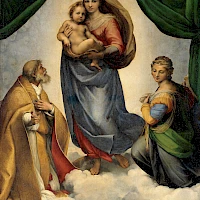 Die Sixtinische Madonna von Rafael (1512/1513)