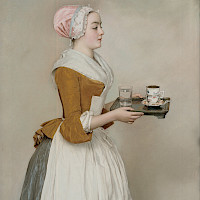 Jean-Étienne Liotard - Dívka s čokoládou