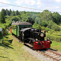 Museumszug der Windbergbahn in Dresden-Gittersee (© Till Menzer)