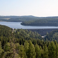Fláje reservoir (© RomanM82; Wikipedia; CC BY-SA 4.0)