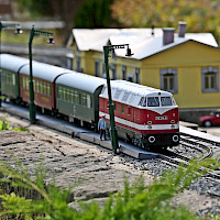 World of model trains in Rathen (© Norbert Kaiser)