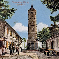Lookout tower Jedlová around 1900