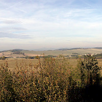 Blick vom Aussichtsturm Víťova rozhledna in Náčkovice (© Hadonos; Wikipedia; CC BY-SA 3.0)