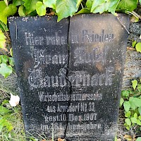 Grabstein Gaudernack, Franz Josef (© Sebastian Weise/EEL)