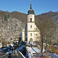 Bergkirche Tharandt (© SchiDD; Wikipedia; CC BY-SA 4.0)