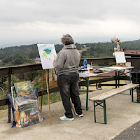 Pleinair-Malerei mit Naďa Hoštová (© Peter R. Fischer)