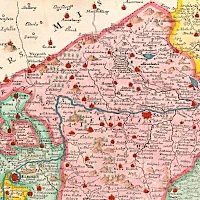 Vogtova mapa Čech (1712, úryvek)