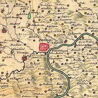 Müllerovy rukopisné krajské mapy (1718, úryvek)