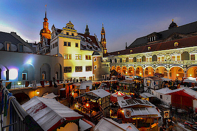 Medieval Christmas market in the Stallhof