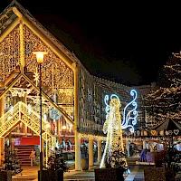 Weihnachtsmarkt in den Teplicer Kolonnaden