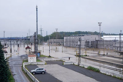 Zaplavené hlavní nádraží. Ostrava 2024