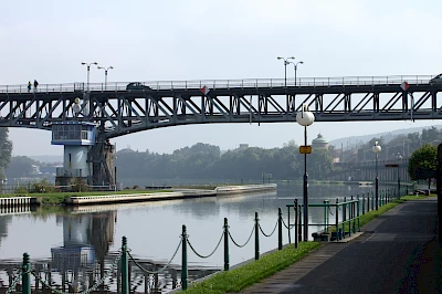 Die Ervin-Špindler-Brücke über die Elbe in Roudnice nad Labem
