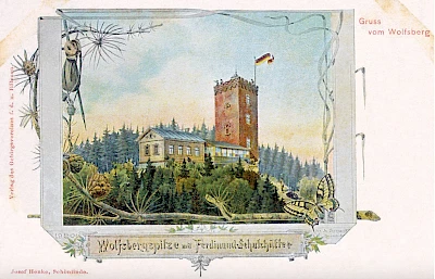 Ansichtskarte des Wolfsbergs vom alten Gebirgsverein