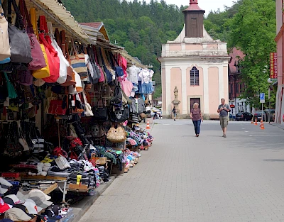 Marktbuden in Hřensko