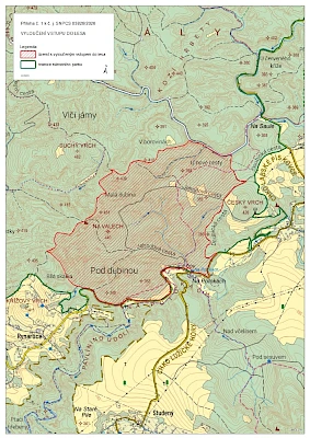 Wegen des Waldbrandes gesperrter Bereich