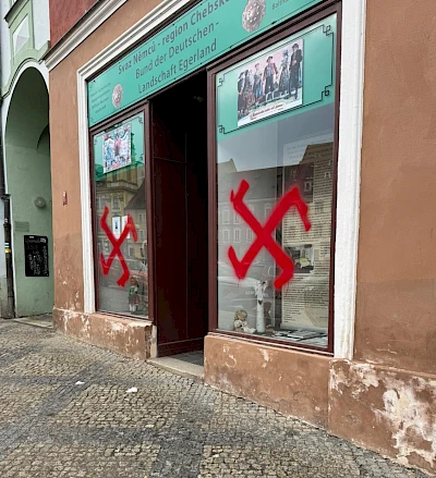 Hakenkreuze in Cheb