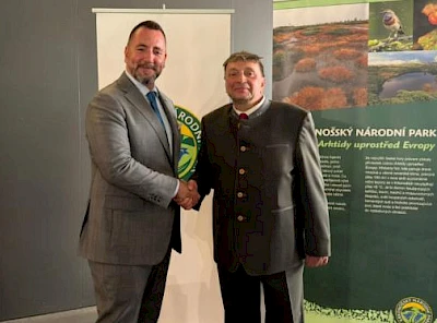 Umweltminister Igor Červen&yacute; (li.) und Petr Moravec